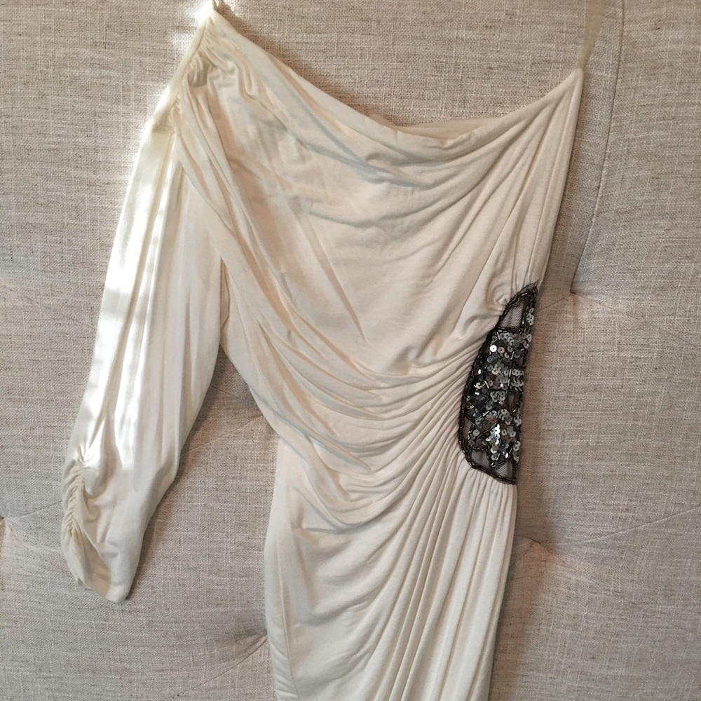 White one shoulder dress